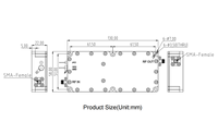 Módulo Amplificador de Potencia de Banda Ancha RF de 30-512MHz y 100W, Sistemas de Bloqueo de Frecuencia FM, HF, VHF, ISM y RF para Transmisión de Radio