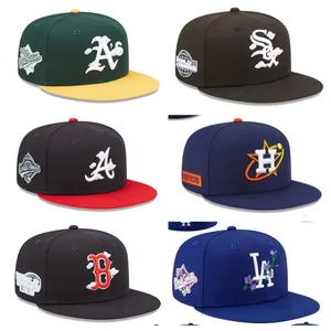 Topi Baseball tertutup kualitas tinggi untuk pria Gorras New La Era topi Snapback topi olahraga dengan Logo bordir asli vintage