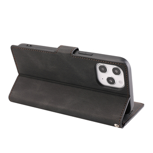Funda de cuero Pu para teléfono móvil de negocios, funda para tarjetas, BILLETERA, abatible - Product Image 3
