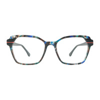 Nouvelles lunettes Anti lumière bleue pour unisexe mode lunettes carrées Vintage surdimensionné clair lentille plate montures optiques