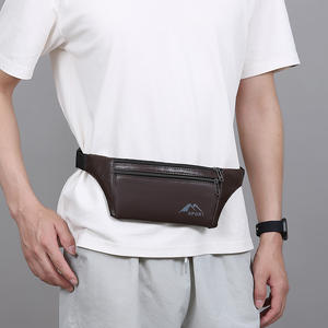 Bolso deportivo para el pecho, color rojo oscuro, multifuncional, bandolera de un solo hombro para uso diario, riñonera para hombre - Product Image 3