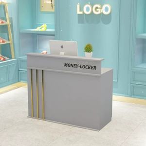Zxm Modern Minimalist Cashier Counter Clothing Shop <b>Small</b> Counter Commercial bar Barber Shop Beauty Salon Reception <b>Desk</b> - Product Image 5