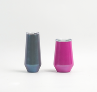 Gobelet isotherme en acier inoxydable à double paroi de 12 oz, résistant au gel, pour l'extérieur/l'intérieur, pour flûtes à champagne