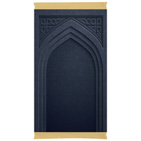 Tapis de prière musulman de luxe de haute qualité pour le Ramadan, tapis épais avec boîte cadeau, option de vente en gros disponible