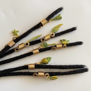 Vente en gros d'accessoires éléphant de conque de haute qualité <span class=keywords><strong>pour</strong></span> le tressage de cheveux humains dreadlocks <span class=keywords><strong>accessoire</strong></span> serrures bijoux en grand stock - Product Image 5