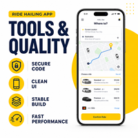 Aplicación Avanzada de Transporte Privado para IOS y Android con Reserva de Viajes, Emparejamiento de Conductores y Rastreo GPS en Tiempo Real LionCreate