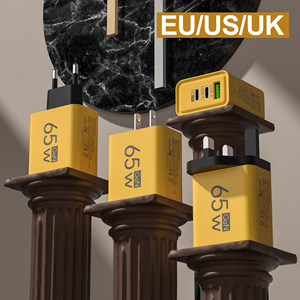 Cargador de Viaje Plegable Ecológico con 2 Puertos USB-C de Carga Súper Rápida PD 65W QC3.0, Certificado CE/ROHS/FCC, para Vivo y Oppo, Venta al Por Mayor - Product Image 4