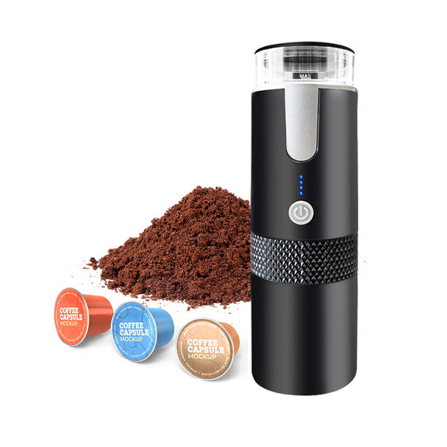 2 in 1 K Cup Mini 2-In-1 Espresso Maker Portable 12V Expresso Machine for Coffee Maker for Car