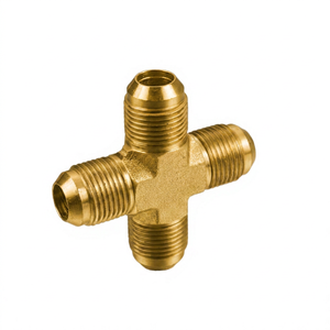 Conexión en T de latón forjado de alta presión con tuerca de seguridad y adaptador hidráulico para mangueras - Product Image 4
