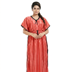 Wholesale Moroccan handmade Batwing wide sleeve V neck Polyester regular fit Casual evening party <b>Kaftan</b> Handmade Moroccan Style - Product Image 1