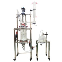 Réacteur en verre de filtration chimique Nutsche pour la filtration, le lavage, la coprecipitation et la synthèse de peptides en phase solide