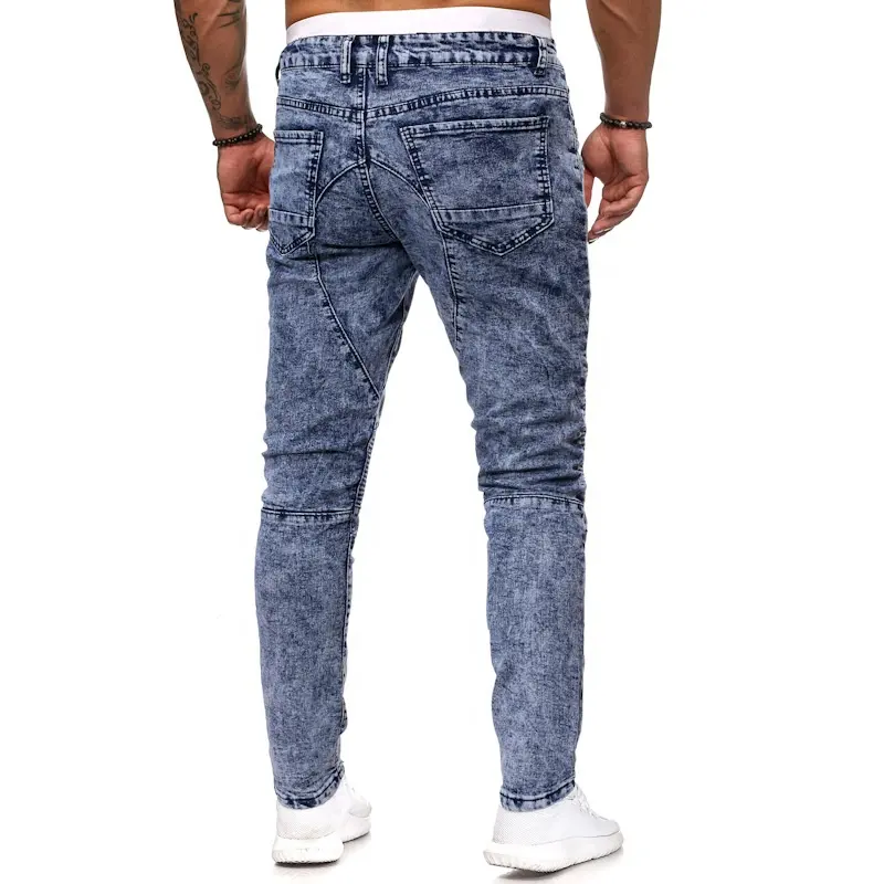Hot sale New fashion men's jeans denim skinny quality jeans stock Hip hop men's jeans for man