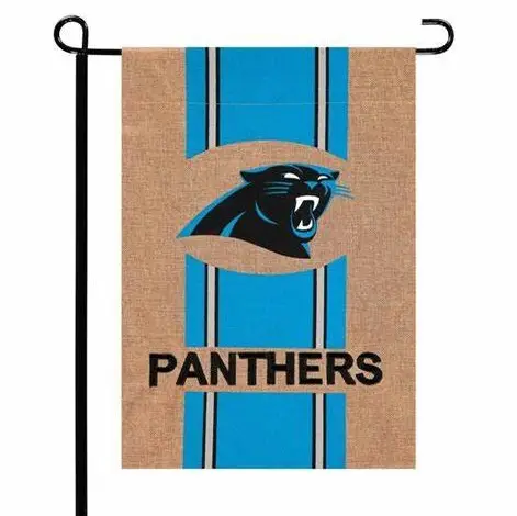 Alta calidad personalizada nueva 2 caras Carolina Panthers NFL 100% poliéster impreso jardín Banner bandera