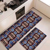 Tapis de cuisine en mousse PVC imperméable à motif floral, moderne et minimaliste, double face texturée, facile à nettoyer, vente en gros