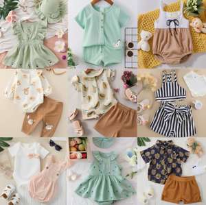 Lote de Ropa Infantil de Verano con Estampados de Dibujos Animados, Estilo Casual, Nueva Marca, Algodón, Envío Aleatorio - Product Image 6