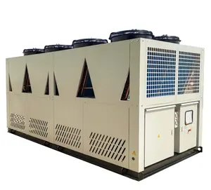Sistema de resfriamento de planta de concreto 250kw, parafuso, resfriador de ar, resfriado, resfriador de água