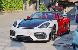 Parachoques delantero de fibra de carbono, kit de carrocería para orsche718 Boxster Ayman, 4R - Product Image 6