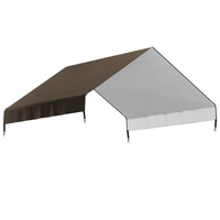 Clôture Modulaire en Gros avec Toit, Panneaux de Clôture de Jardin, Montage Facile, Housse de Poulailler en Tissu Oxford, Imperméable et Résistante aux UV pour Jardin Arrière-cour