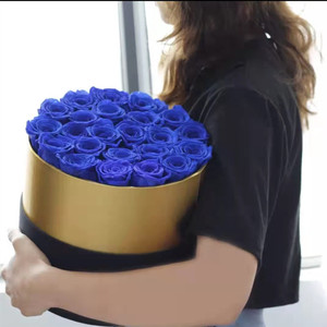 ขายส่งตกแต่งดอกไม้เก็บรักษาไว้ยาวนานวันวาเลนไทน์รอบนิรันดร์ดอกไม้ที่เก็บรักษาไว้กุหลาบในกล่อง - Product Image 4
