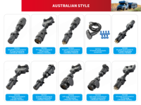 Harnais de câblage personnalisé pour remorque australienne 5P/6P/7P/12P/13 broches pour feux arrière, clignotants et feux de freinage de véhicule de remorquage