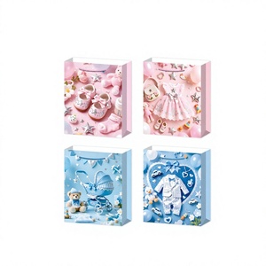 Bolsa de Regalo Moderna con Impresión Digital y Lámina Dorada Grande para Fiestas de Baby Shower, 10485 - Product Image 1