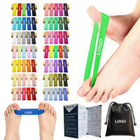 Anillos elásticos multicolor de TPE para estiramiento de dedos y anillos de resistencia para terapia física y entrenamiento de fuerza, personalizables