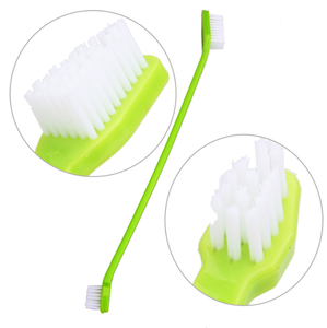 Sikat Gigi Anjing & Kucing Dual Headed <span class=keywords><strong>Dental</strong></span> Hygiene Sikat Gigi Lembut untuk Pembersihan Gigi Hewan Peliharaan Tersedia - Product Image 1