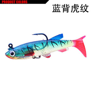 Nuovo Best-seller di pesce morbido strada Sub esca morbida finta di simulazione Software di 8cm/14gT coda di pesce piombo - Product Image 6