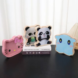 Hucha de madera con forma de panda, 180 mm de altura, para guardar monedas, regalo para niños - Product Image 4