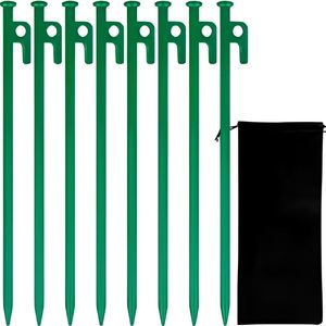Piquet de tente en acier forgé, 20-40 cm, résistant au vent, idéal pour tentes de camping, bâches et auvents. - Product Image 1