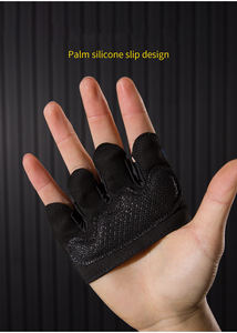 Guantes de Protección para Palmas BunnyHi BZST001, Guantes Antideslizantes de Cuatro Dedos para Entrenamiento de Fitness y Levantamiento de Pesas - Product Image 2