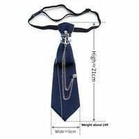 Direct usine Nœud papillon pour hommes et femmes, style européen et américain, à fixation facile, accessoires vestimentaires pour col, métallique uni