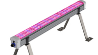 Lampe de culture LED 120W sous auvent, en alliage d'aluminium, IP66, connectable en série, 4FT, PPE 3.1, pour une récolte accrue