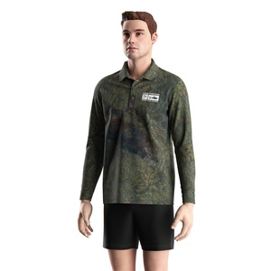 เสื้อโปโลตกปลาสำหรับผู้ชาย ผ้าระบายอากาศ ดูดซับความชื้น ป้องกันกลิ่น เหมาะสำหรับนักตกปลาที่รักการตกปลา - Product Image 2