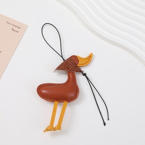 2026 Pu Leather Women Goose Design <b>Bag</b> <b>Charm</b> Pendant With Long Strap <b>Bag</b> <b>Charms</b> Accessories for Handbag - Product Image 2