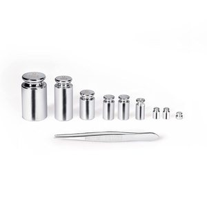 Ensembles de poids d'étalonnage d'équilibre de balance numérique de haute qualité 9 pièces pince à épiler en acier inoxydable OEM ODM 1g 2g 5g 10g 20g 50g 100g - Product Image 6