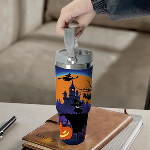 Halloween <span class=keywords><strong>Horror</strong></span> Series 30oz Vasos de acero inoxidable de doble pared Sublimación UV Diseño ecológico Tapa Pajitas Directo EE. UU. - Product Image 5