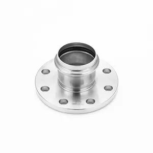 Stainless Steel 304/316L DVGW V-profile Press Plumbing Fittings Flange with Pressing Socket CHINA GB S-TYPE