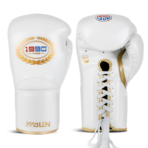 Nuovi <span class=keywords><strong>Guantoni</strong></span> da <span class=keywords><strong>Boxe</strong></span> in Pelle con Lacci di Alta Qualità, Produzione OEM ODM, Logo Personalizzato, 10oz 12oz - Product Image 1