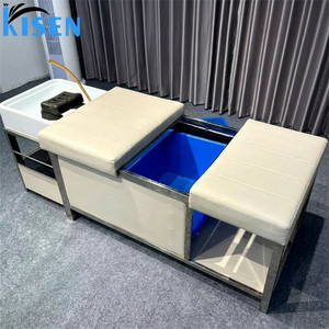 Kisen Cama de Masaje Profesional Moderna de Lujo con Tanque, Equipo de Spa Capilar con Cascada, Tratamiento de Terapia Acuática Relajante - Product Image 1