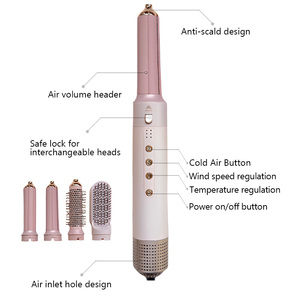 Sistema profesional de peinado y secado por aire, envoltura automática, estilizador de cabello, secado rizado, voluminizador, 5 en 1, <span class=keywords><strong>Kit</strong></span> de cepillo para secador de pelo - Product Image 3