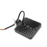 Sistema de iluminación automática, luz Led de trabajo para coche, 4 pulgadas, 48W, Color ámbar blanco cuadrado con DRL estroboscópico, luz Led DE TRABAJO todoterreno para coche