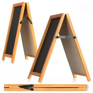 Sinh Thái Thân Thiện Với Khách Sạn Bar Nhà Hàng Ngoài Trời Một Khung Bằng Văn Phòng Hội Đồng Quản Trị Bằng Gỗ Bảng Bảng Đen Quảng Cáo Với Biểu Tượng Tùy Chỉnh - Product Image 2