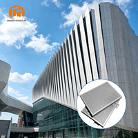 Panneaux en aluminium découpés au laser, revêtement en poudre, façade métallique, revêtement mural, panneaux décoratifs extérieurs pour immeuble de bureaux