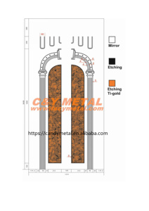 ห้องโดยสารลิฟต์สแตนเลสเกรด316ดีไซน์ทนไฟผลิตจากจีน - Product Image 3