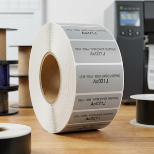 Custom 5ml Amber Glass Vial <b>Labels</b> Matte Grey Stickers for Precision Anti Aging Serum <b>Packaging</b> - Product Image 6