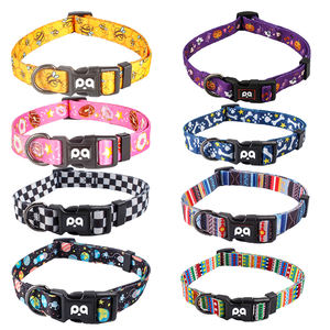 <span class=keywords><strong>Collar</strong></span> Ajustable <span class=keywords><strong>Anti</strong></span>-estrangulamiento de Nailon para Perros y Gatos, Reflectante, con Patrón Sólido, a Prueba de Explosiones - Product Image 1