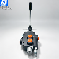 Katup Kontrol Arah Monoblock Manual Kapasitas Tinggi 80 Liter/menit Distributor Hidrolik P80 1 Spool Katup Hidrolik Manual