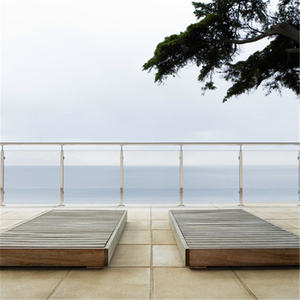 Ace Ss-<span class=keywords><strong>barandilla</strong></span> de vidrio para balcón, accesorio montado en el lateral interior, barato, con Canal en U, sin marco, de acero inoxidable templado - Product Image 3