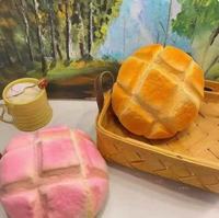 Jouet à presser en PU souple et moelleux en forme de gros pain ananas à remontée lente pour étudiants, anti-stress, jouet de doigt pour la classe